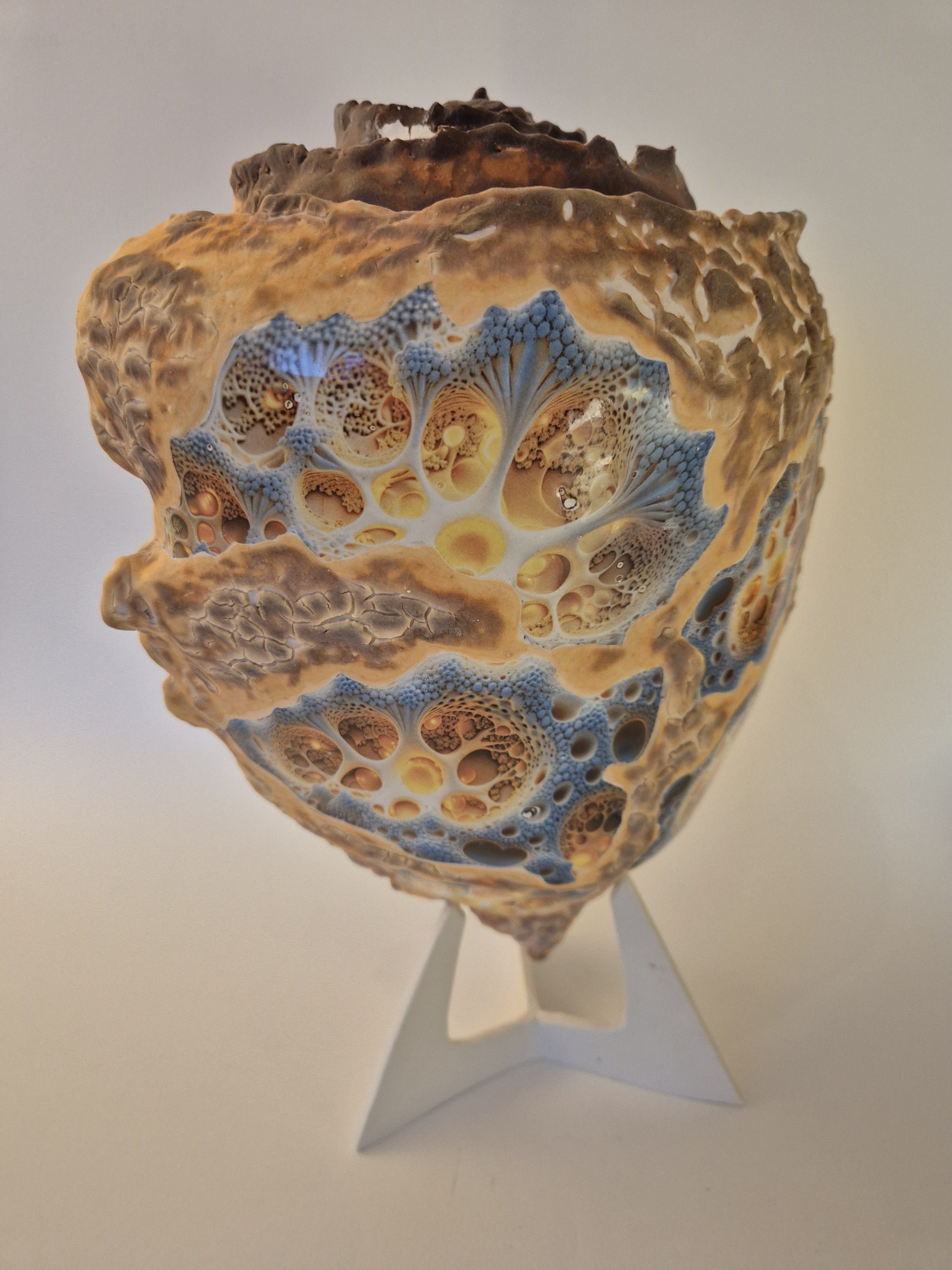 Fossil Type: Turbinella Pyrum
Location: Zanskar Valley (IN)
Time horizon: est. late Cambrian
Condition: good
Height: 44 cm / 17 inch
Other specifics: - originates from deposits linked to Thethys Sea (Cambrian). Today commonly known as a Shankha shell.